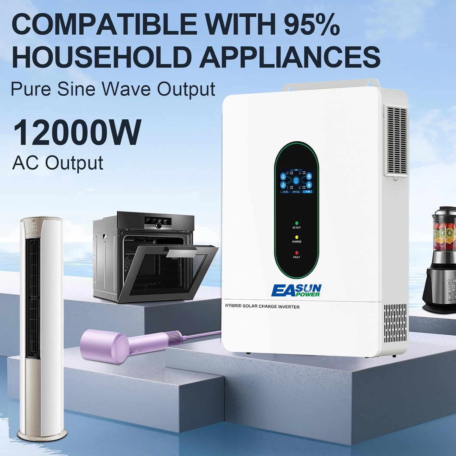 EASUN POWER 12KW Split Phase I - đánh giá và giá Grid Tie Inverter Limiter 2000W