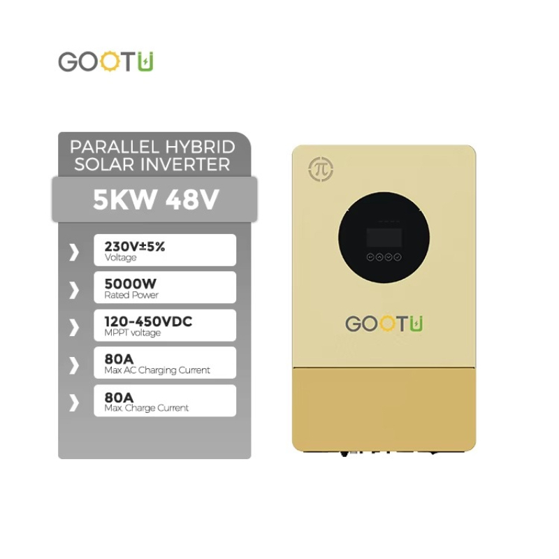 Gootu New 48V Hybrid Solar Inv - đánh giá và giá Parallel Solar Inverter 48V 5000W Mppt