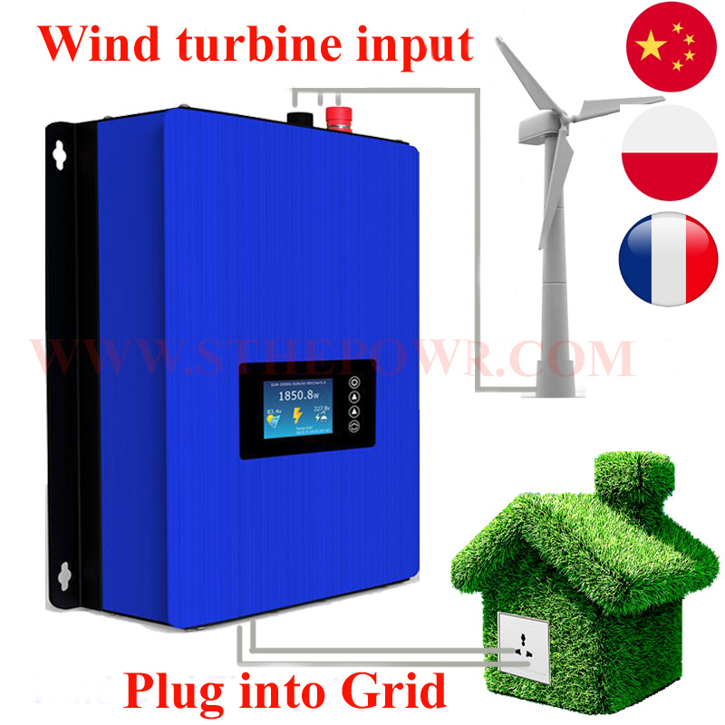 2000W 1000W Công Suất Gió Ren  - đánh giá và giá Grid Tie Inverter Limiter 2000W