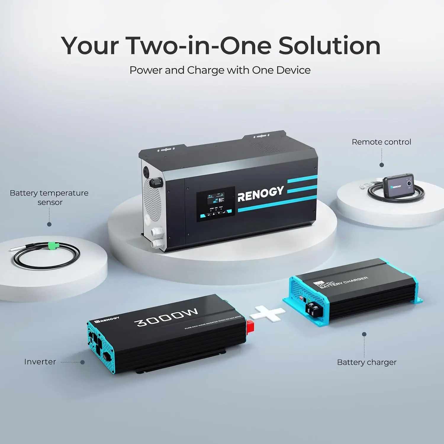 Renogy 3000w Pure Sine Wave In - đánh giá và giá Rv Pure Sine Inverter Charger 3000W 12V