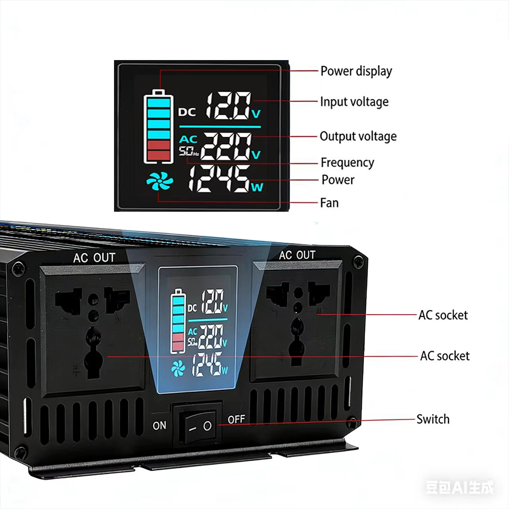 Pure Sine Wave Inverter DC 12V - đánh giá và giá Pure Sine Wave Inverter 5000W 48V 220V